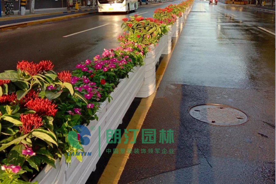 上海進(jìn)博會(huì)道路綠化花箱