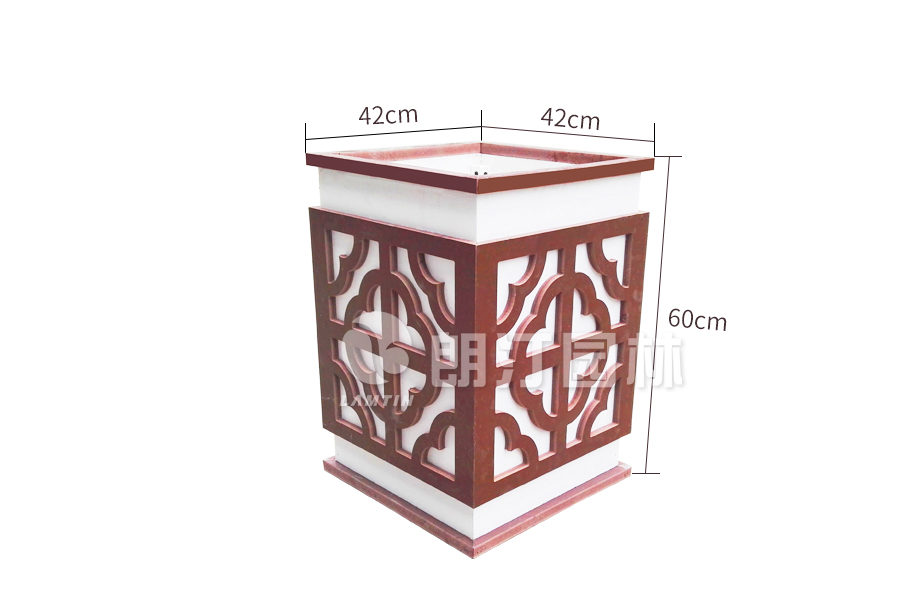 宮燈藝術花箱尺寸42*42*60cm