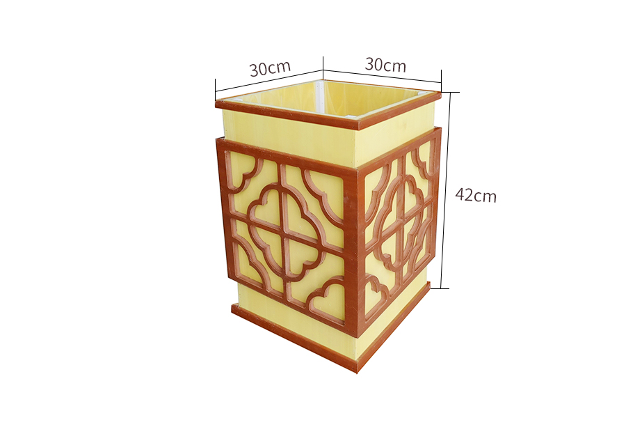 宮燈藝術花箱30*30*42cm