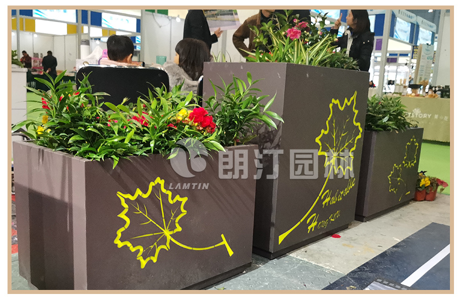 城市道路景觀綠化花箱,鍍鋅鋼P(yáng)VC種植槽